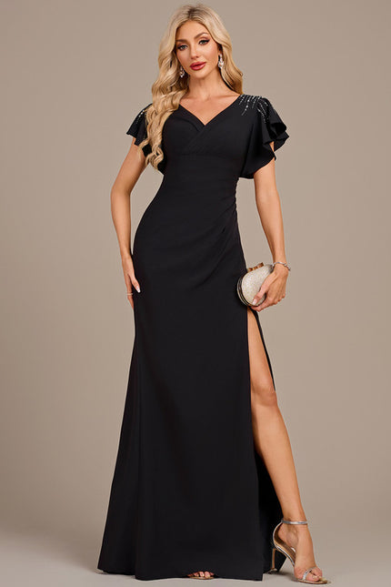 Robe Longue Noire Chic Mariage