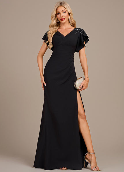 Robe Longue Noire Chic Mariage