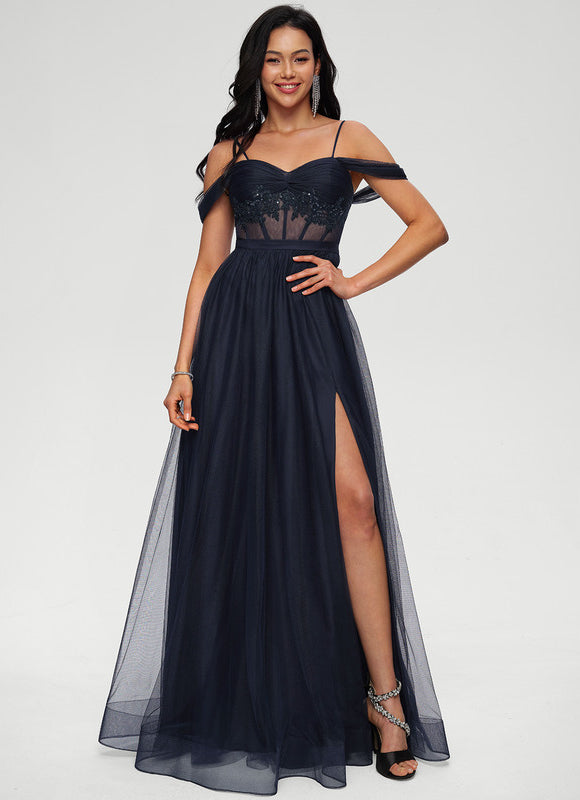 Robe Chic Élégance Tulle Svelte