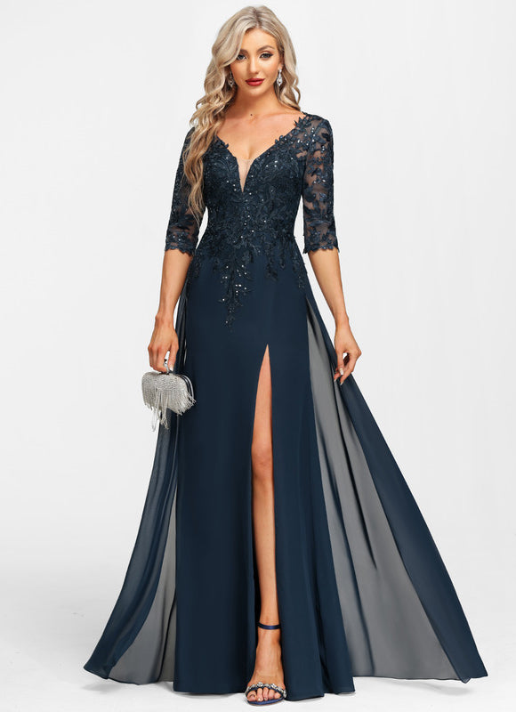 Robe Chic Éblouissante Marine