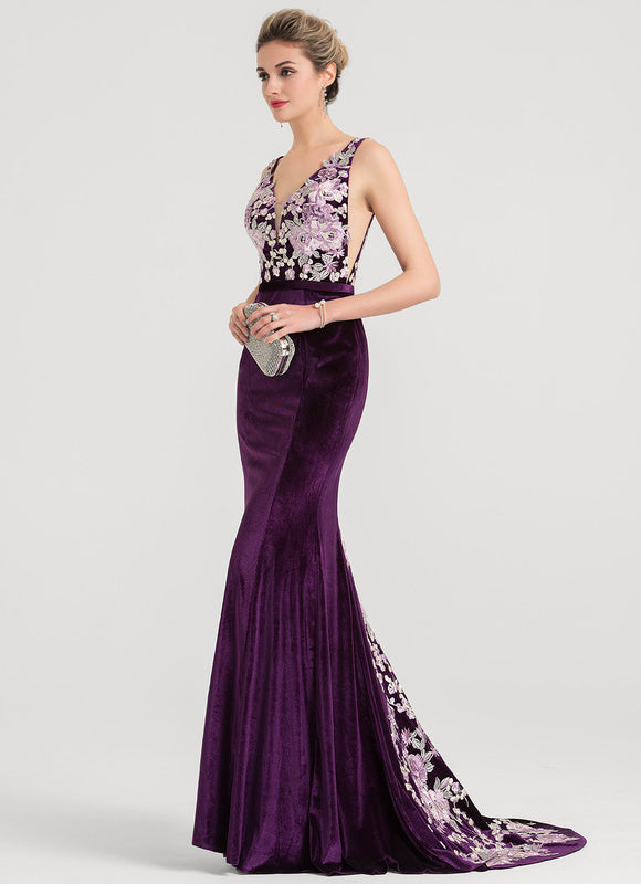 Robe Chic Velours Floral