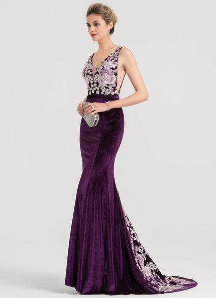 Robe Chic Velours Floral
