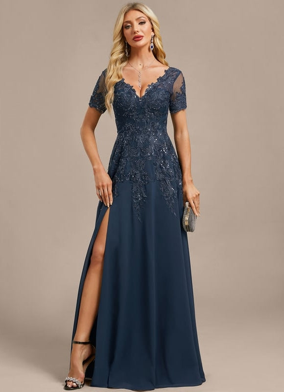 Robe Chic Longue Émeraude Élégante - gallery 2