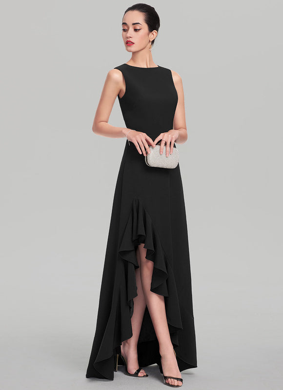 Robe Chic Noire À Volants - gallery 2