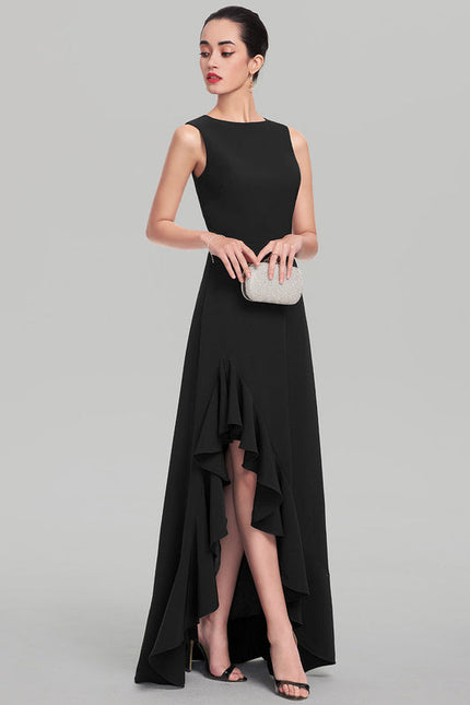 Robe Chic Noire À Volants - gallery 2