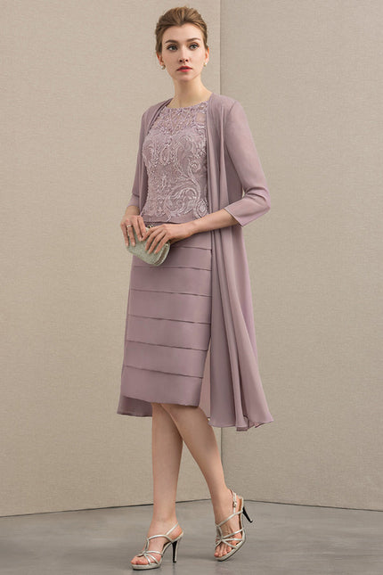 Robe Chic Élégance Plumée - gallery 2