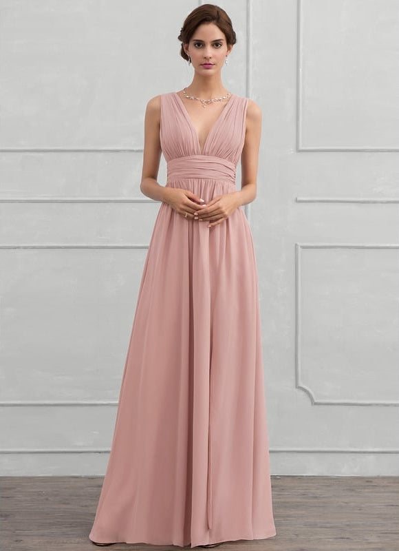 Robe Chic Longue Verte Fluide - gallery 1