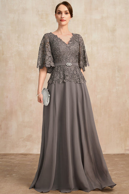 Robe Chic Élégante Grise