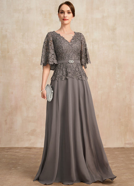 Robe Chic Élégante Grise