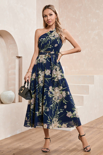 Robe Chic Asymétrique Florale