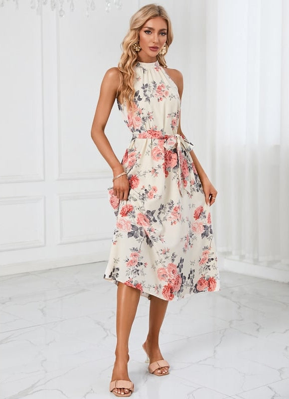 Robe Chic Trapèze Verte - gallery 1