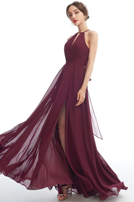 Robe Chic Bleu Drapé - gallery 4