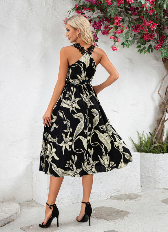 Robe Chic Fleurie Marine - gallery 3