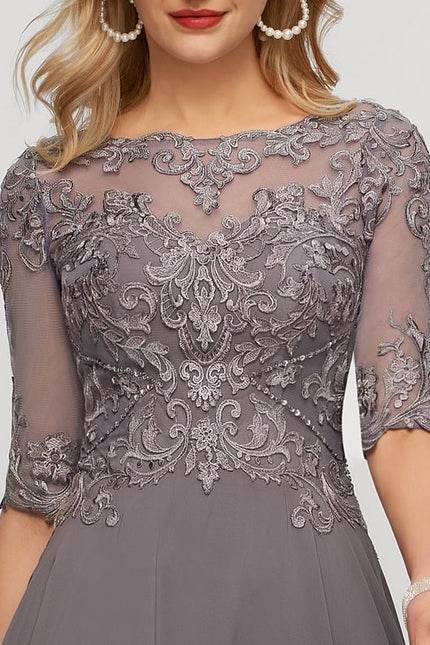 Robe Chic Grise Raffinée - gallery 4