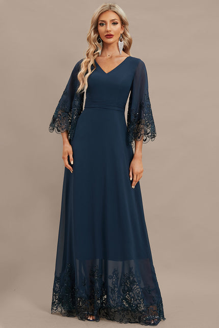 Robe Chic Bleu Nuit Élégante