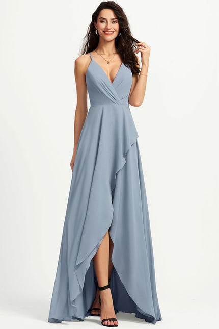 Robe Chic Mousseline Asymétrique - gallery 1