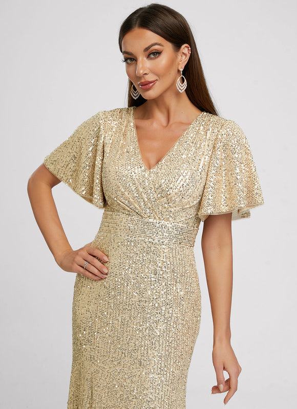 Robe Chic Éclat Doré - gallery 6
