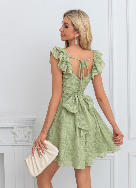 Robe Chic Flore Verte - gallery 2
