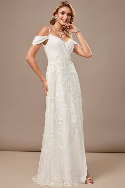 Robe De Soirée Chic Et Glamour Blanche - gallery 4