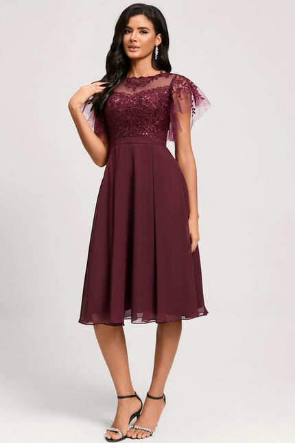 Robe Chic Bourgogne Enchantée - gallery 3