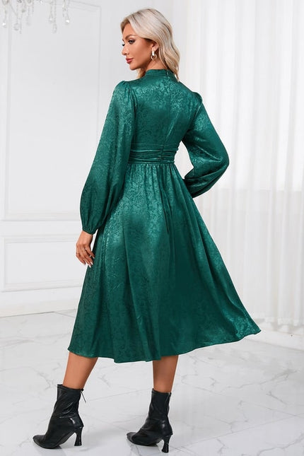 Robe Chic Vert Satiné