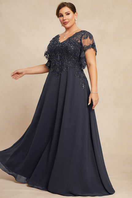 Robe Chic Longue Bleu Cobalt - gallery 8