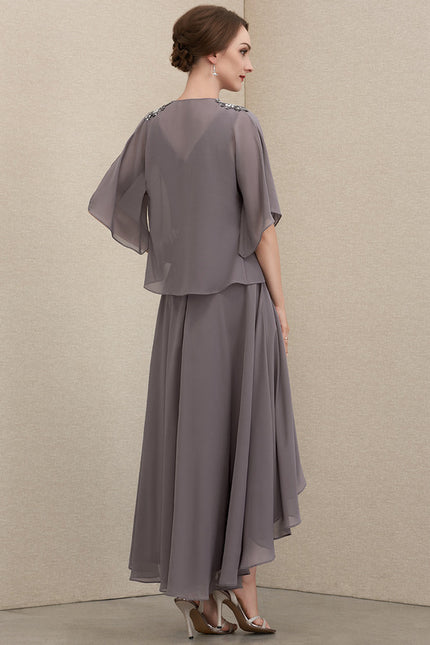 Robe Chic Couture Grise - gallery 4