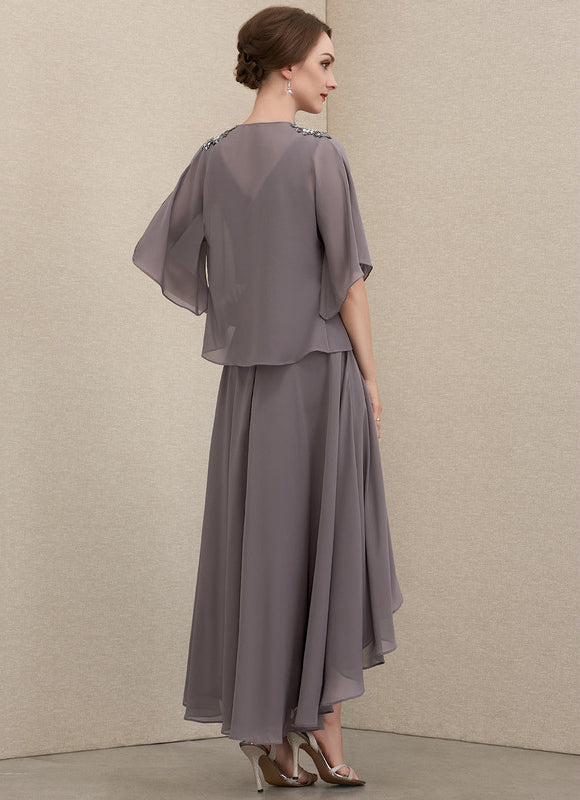 Robe Chic Couture Grise - gallery 4
