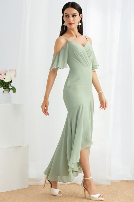 Robe Chic Asymétrique Céleste - gallery 1