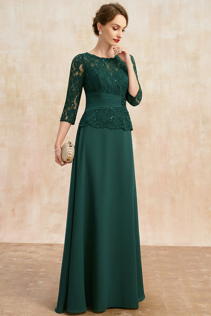 Robe Chic Vert Sombre Chic - gallery 4
