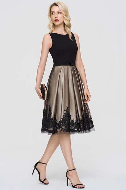 Robe Chic Élégance Tulle Noire - gallery 2