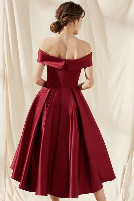 Robe Chic Bordeaux Élégance - gallery 5