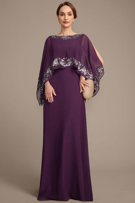 Robe Chic Longue Violetée