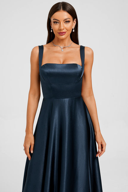 Robe Chic Soirée Satin Élégante - gallery 2