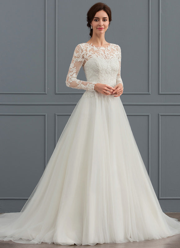 Robe Chic Blanche Col Rond Dentelle