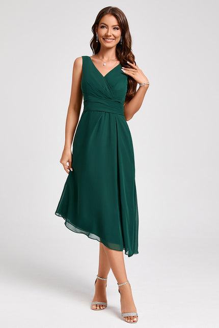Robe De Cocktail Rouge Pour Mariage Chic - gallery 4