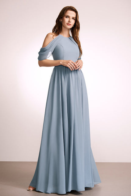 Robe Chic Col Montant Évasée - gallery 1