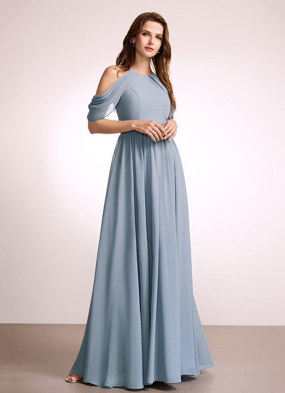 Robe Chic Col Montant Évasée - gallery 1