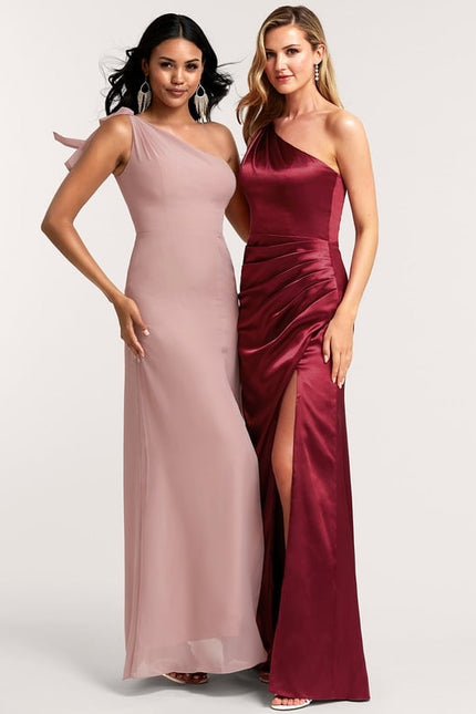 Robe Chic Asymétrique Rose - gallery 6
