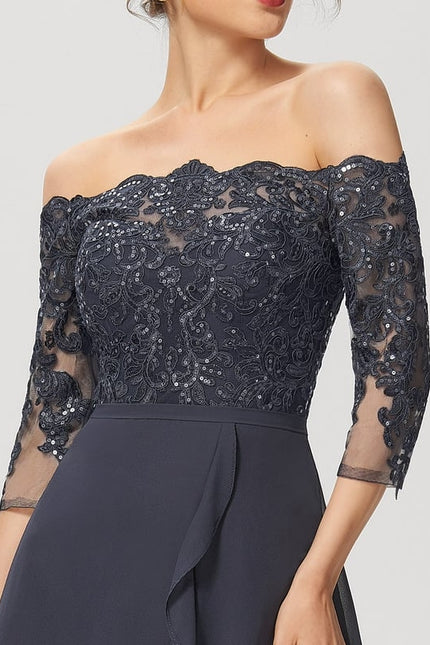 Robe Chic Asymétrique Éclatante - gallery 4