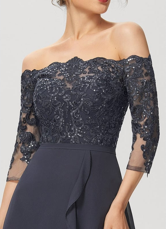 Robe Chic Asymétrique Éclatante - gallery 4