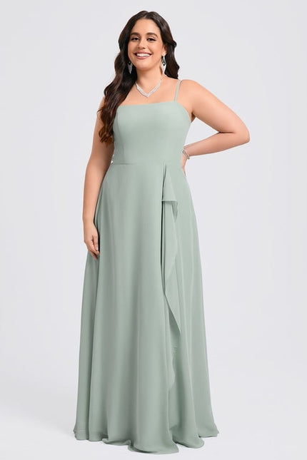 Robe Chic Longue Verte Raffinée - gallery 5