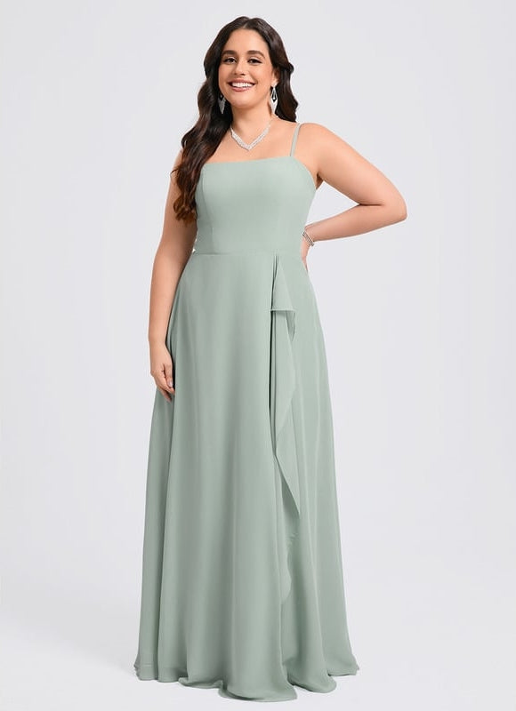 Robe Chic Longue Verte Raffinée - gallery 5