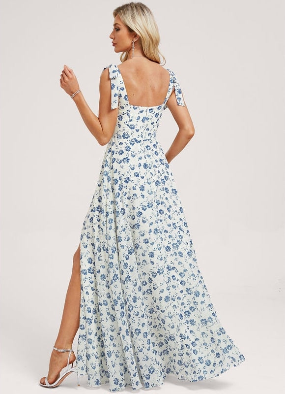Robe Chic Longue Verte Élégante - gallery 4