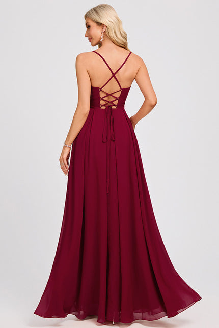 Robe Chic Bordeaux Flottante - gallery 5