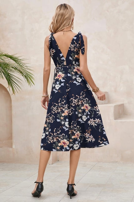 Robe Chic Fleurie Marine - gallery 3