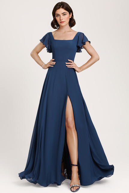Robe Chic Longue Verte Raffinée