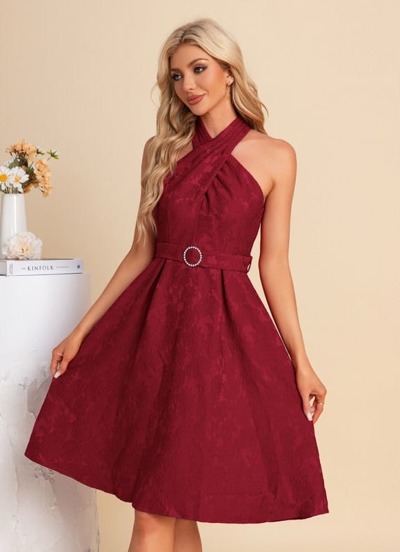 Robe Chic Trapèze Jacquard - gallery 2