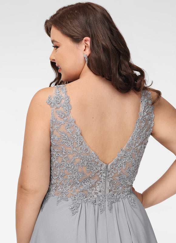 Robe Chic Gris Poudré Élégant - gallery 9