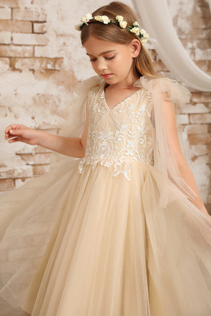 Robe Chic Tulle Beige - gallery 9